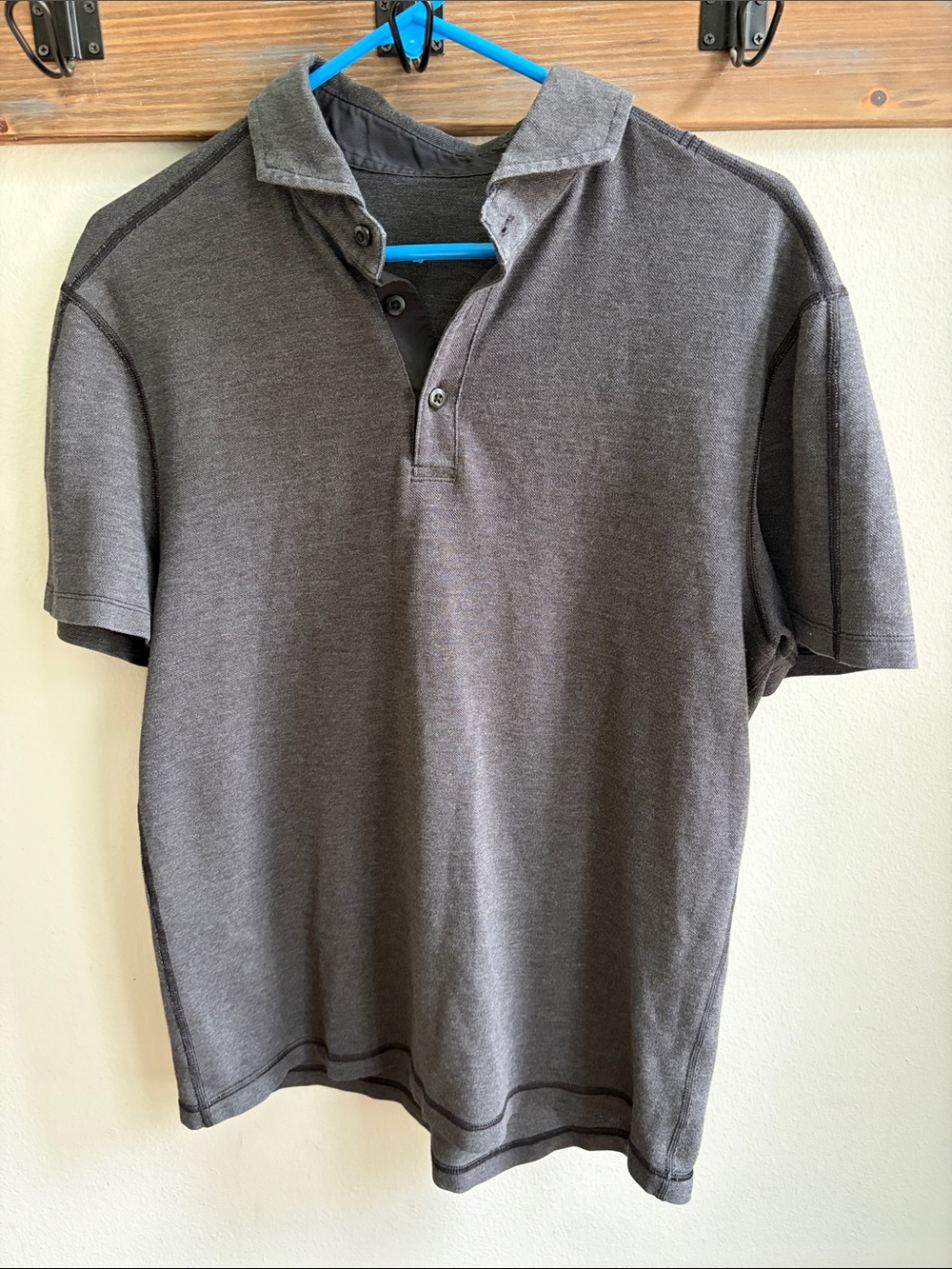 lululemon athletica Men's Dark Charcoal Polo